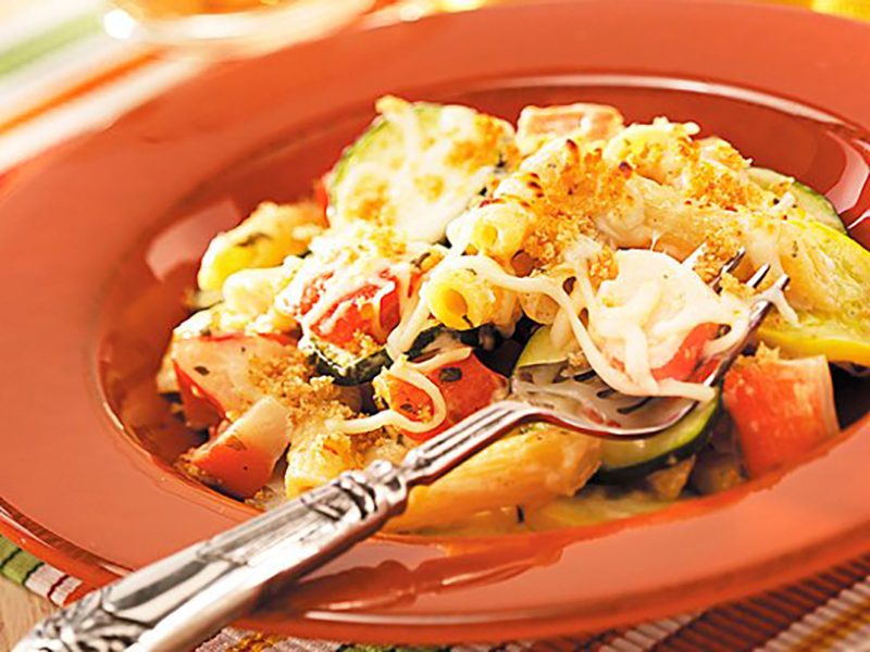 crab penne casserole