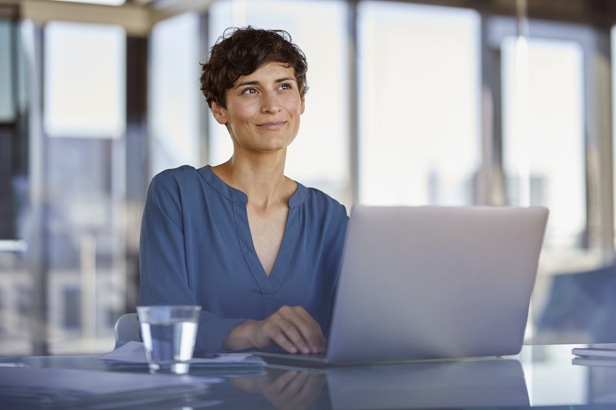 woman at work