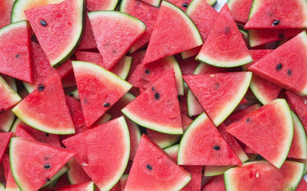 sliced watermelon