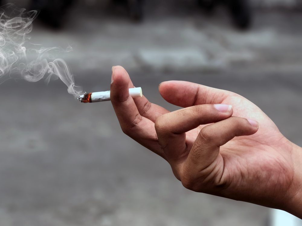 Smoking a Cigarette