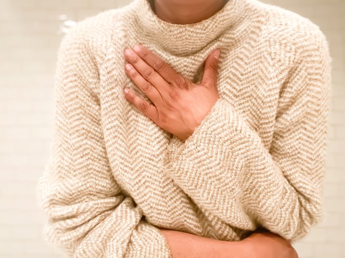 african-american woman experiences shortness of breath